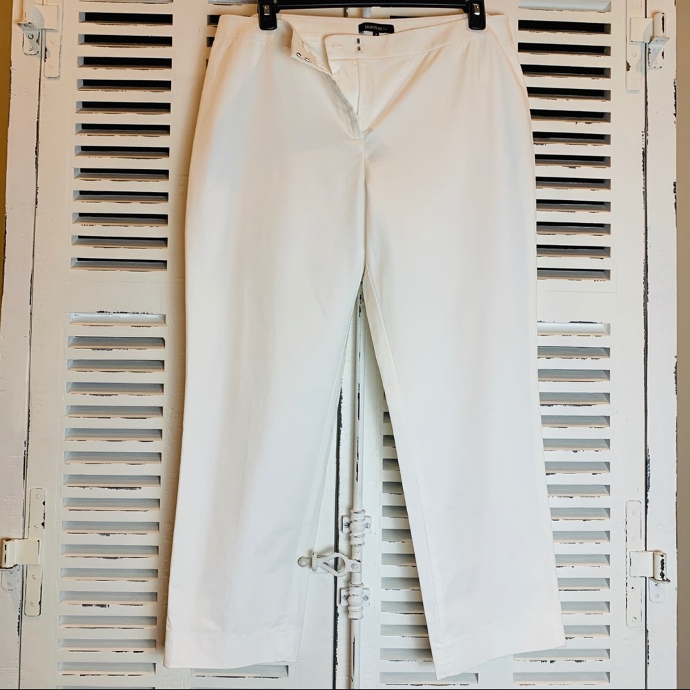 Lafayette 148 White Dress Pants Size 16